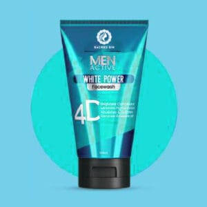 Men Active White PowerFace Wash